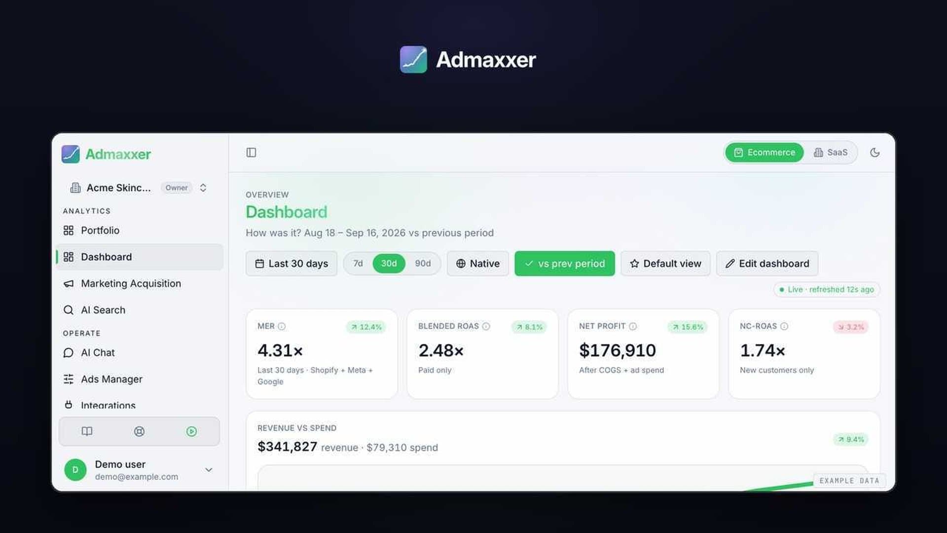 Admaxxer: AI Analytics and Revenue Attribution