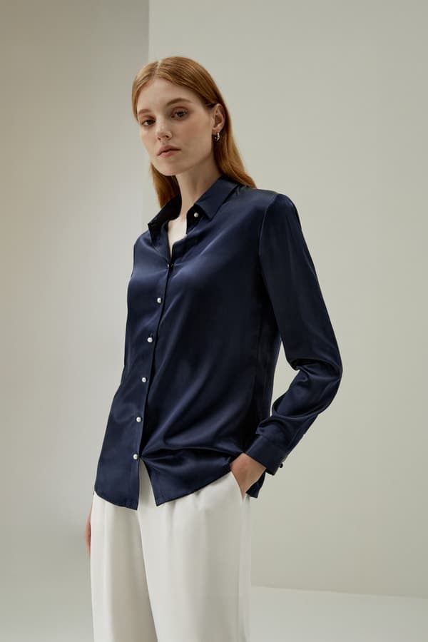 Penilaian LILYSILK Classic Pearl Button Silk Shirt