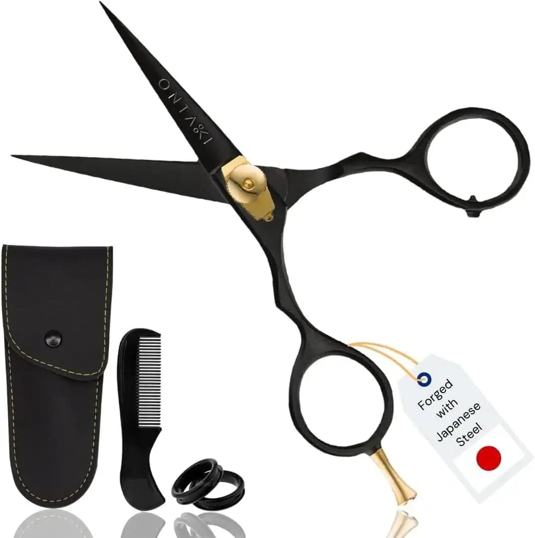 Ontaki Beard & Mustache Scissors 5.5" - Japanese Steel